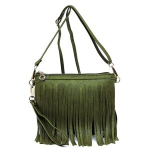 Magazine Cover Collage 3-in-1 Shoulder Bag Faux ve